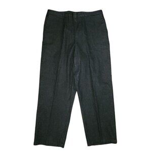 Alfred Dunner Pants Jeans Womens Size 16 Solid All Black Pull On with Pockets